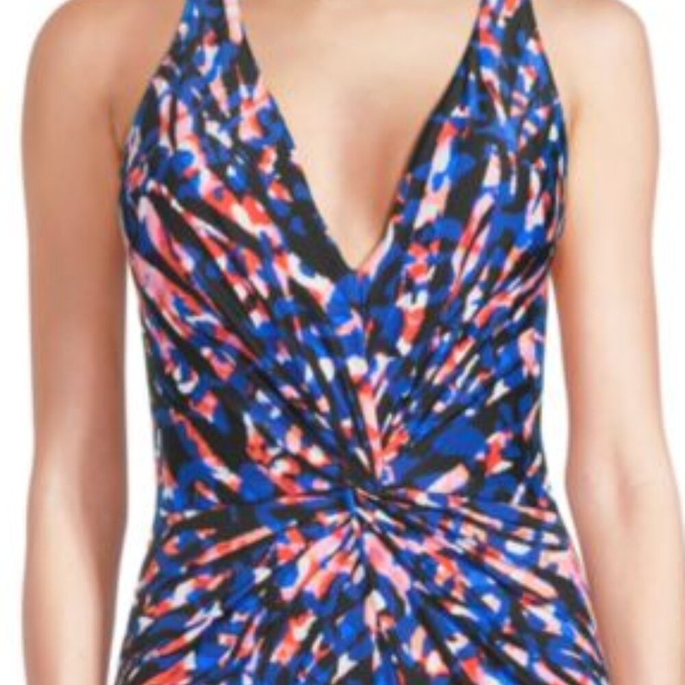 NWT Magicsuit Miraclesuit Burano Drew Twist-Front One-Piece Swimsuit Size 12 - Picture 5 of 6
